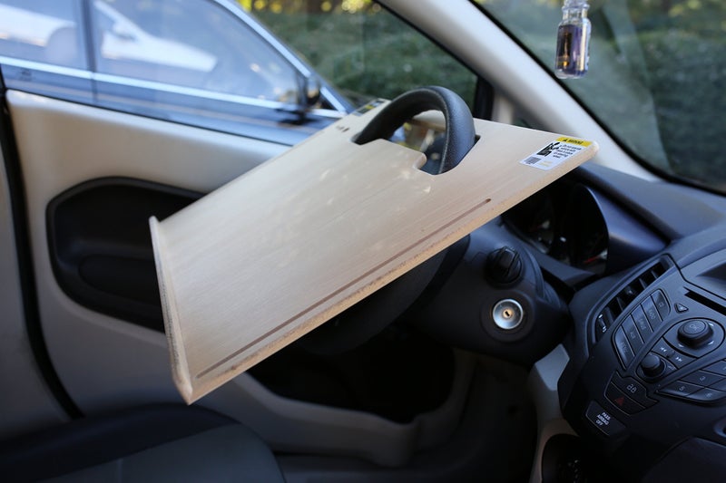 Wheeldesk Contractor Size (23 1/2" x 16 1/2") Pickup & Car Desk - Mobile Office -Steering Wheel Laptop Table - Automobile Desk - Multipurpose Workstation For Vehicles - Car Writing Table/ Eating Tray - Image 2